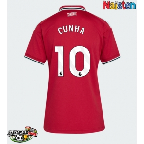 Manchester United Matheus Cunha #10 Kotipaita Naisten 2026-27 Lyhythihainen